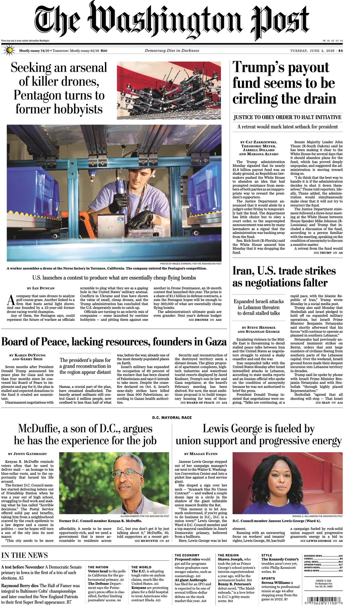 Cover The Washington Post 02/06/2026
