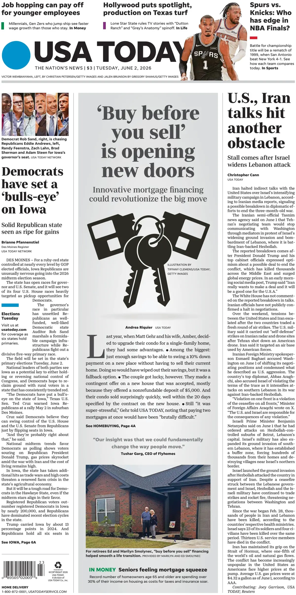 Cover USA Today 02/06/2026