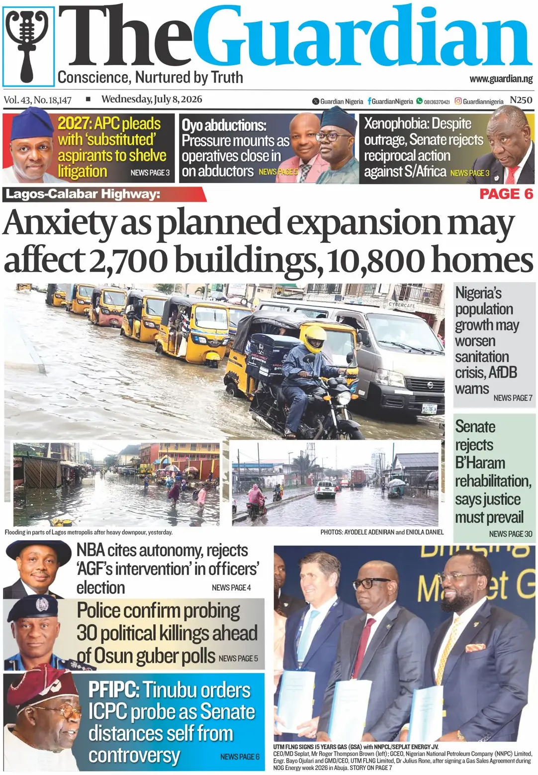 Cover The Guardian (Nigeria) 08/07/2026