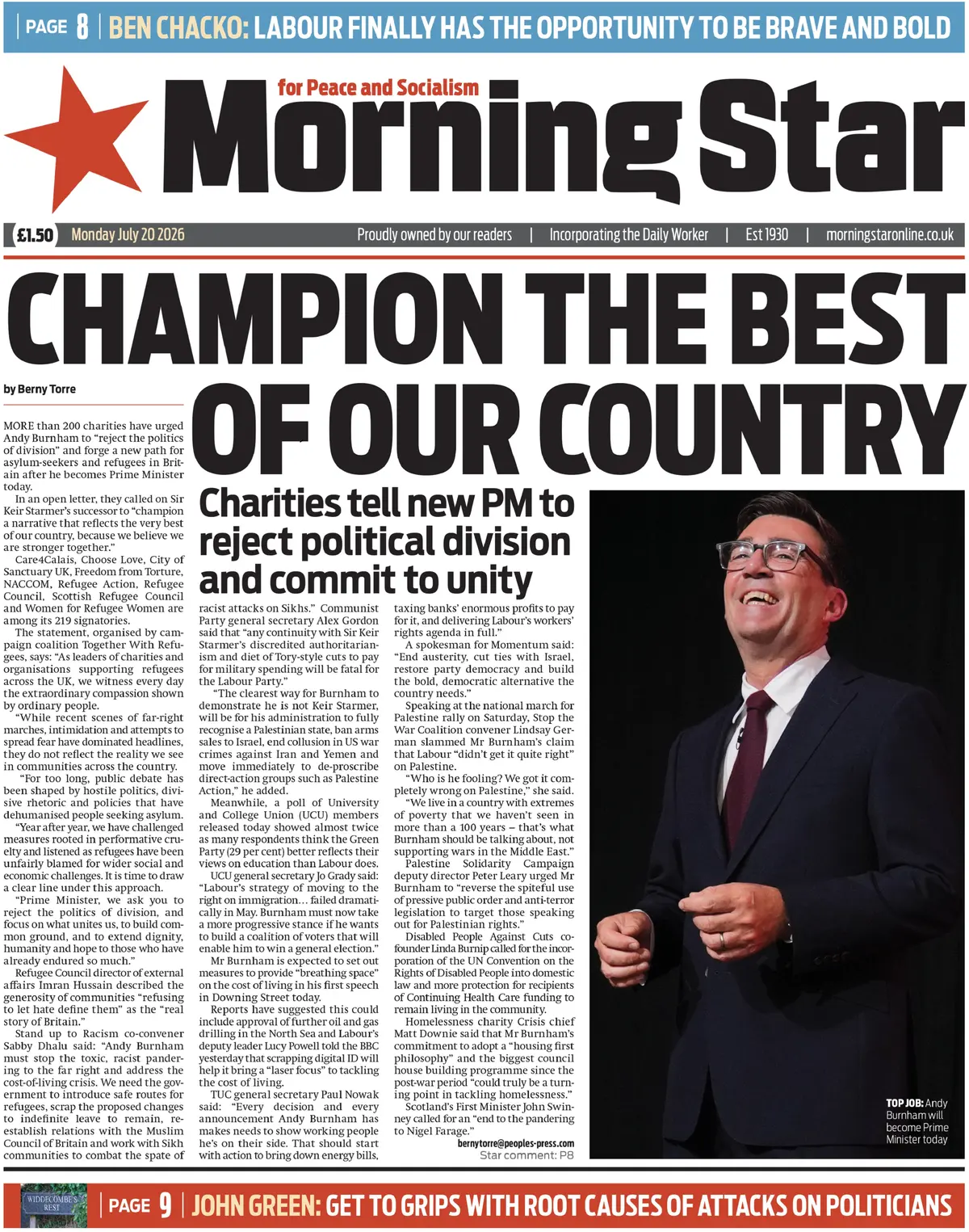 Cover Morning Star 20/07/2026