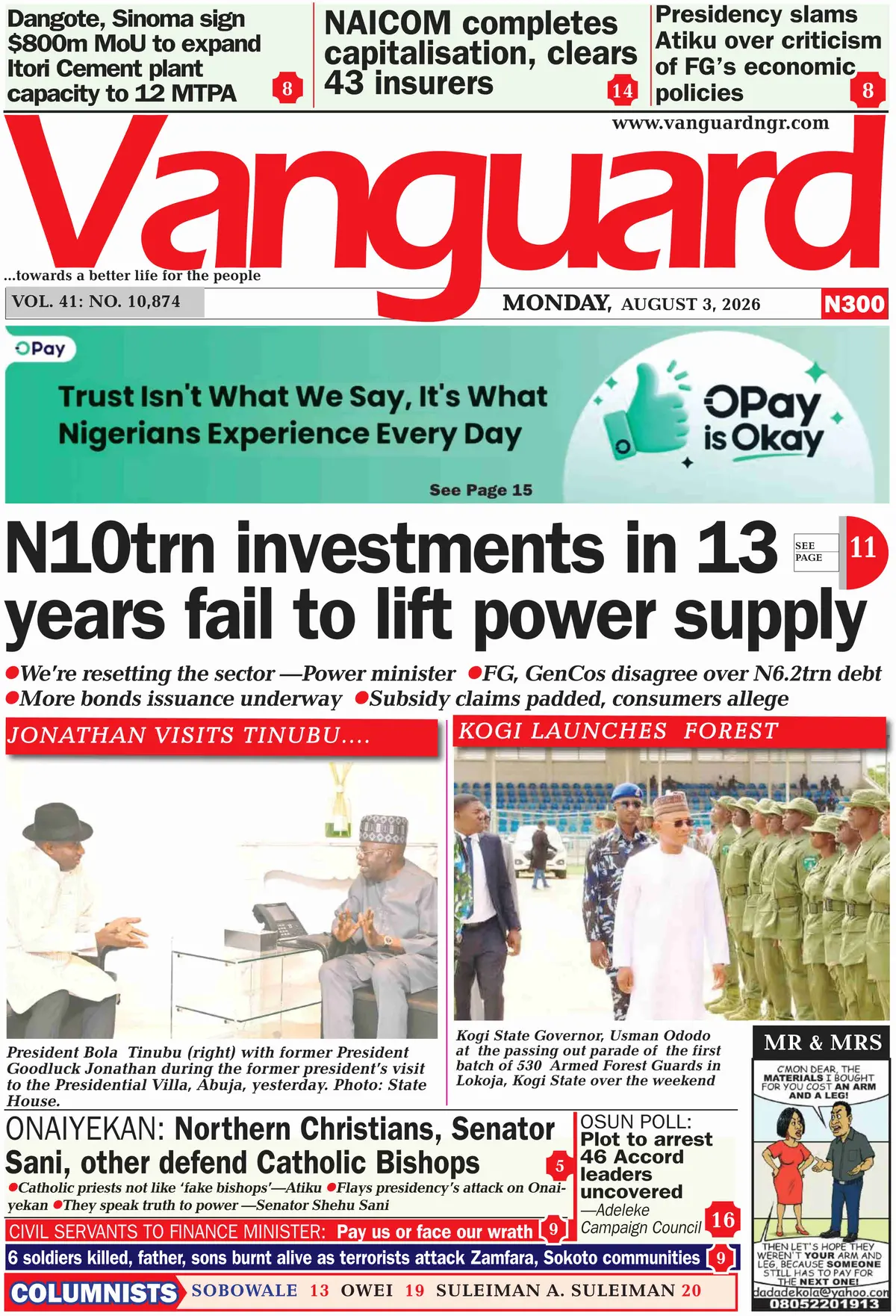 Cover Vanguard 03/08/2026