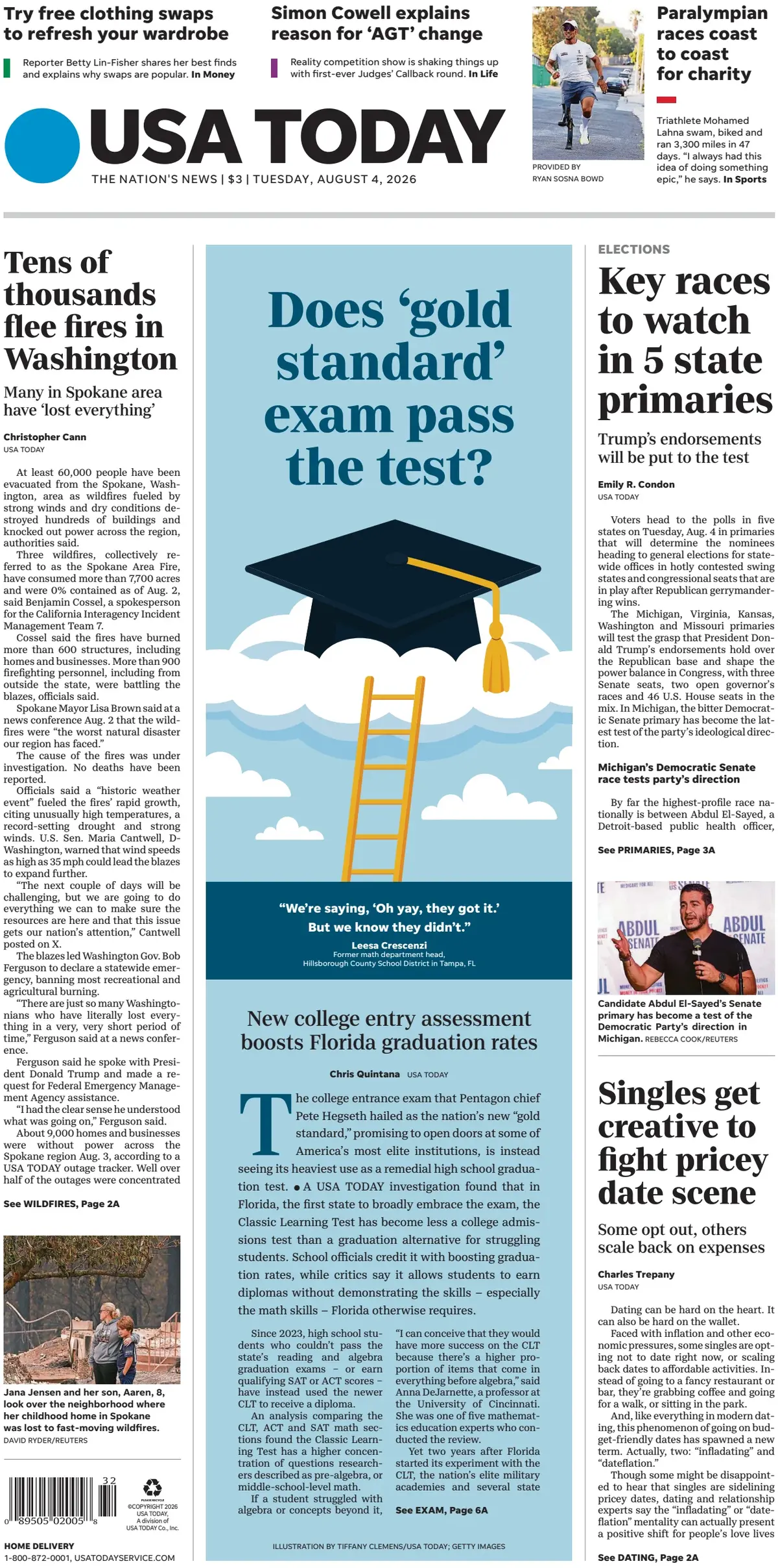 Cover USA Today 04/08/2026