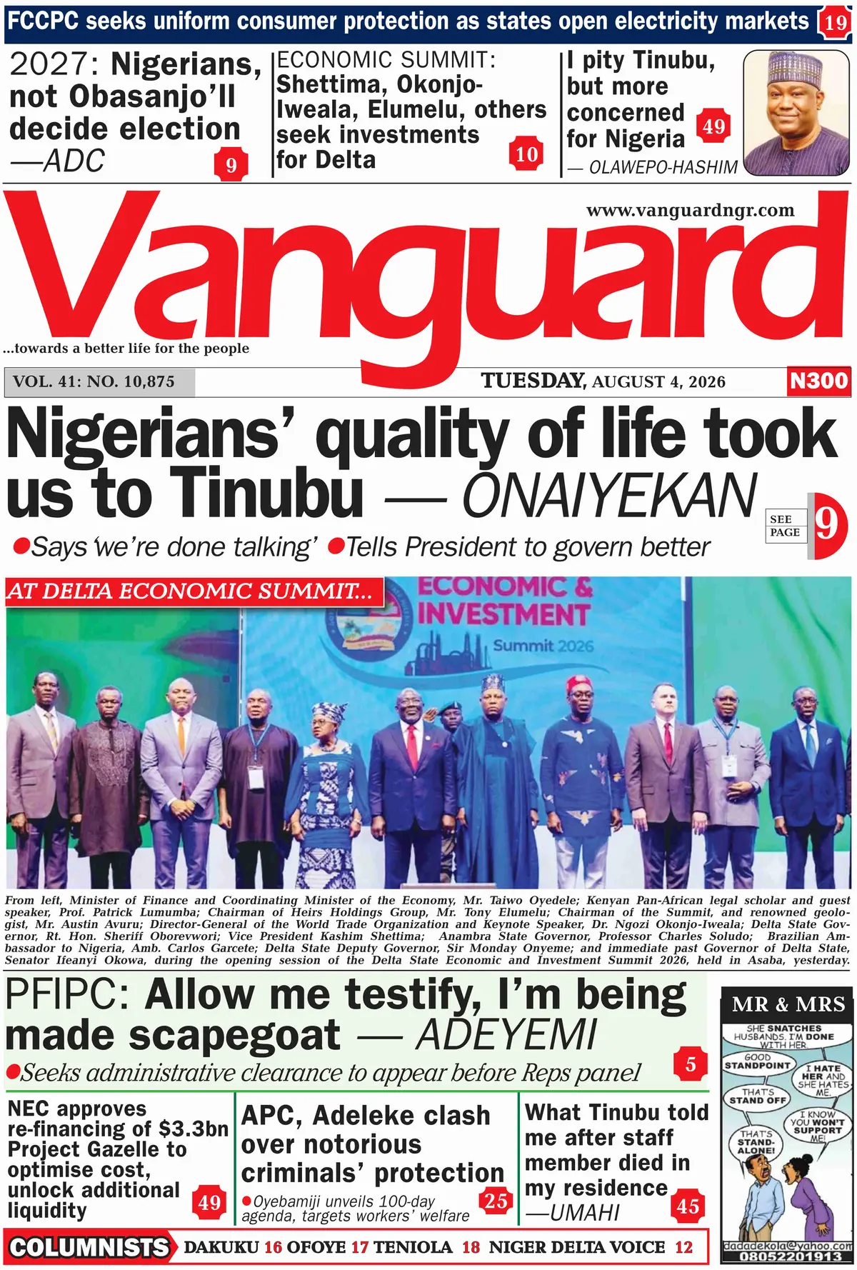 Cover Vanguard 04/08/2026