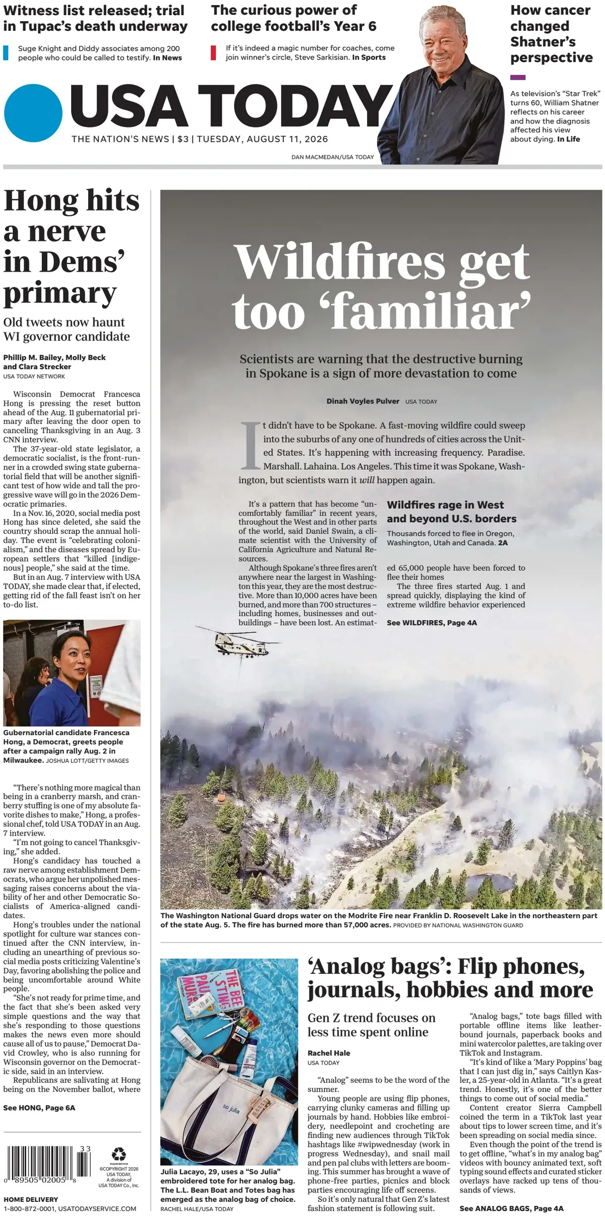 Cover USA Today 11/08/2026