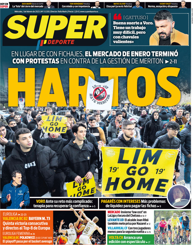 Superdeporte - Front Page - 01/02/2023