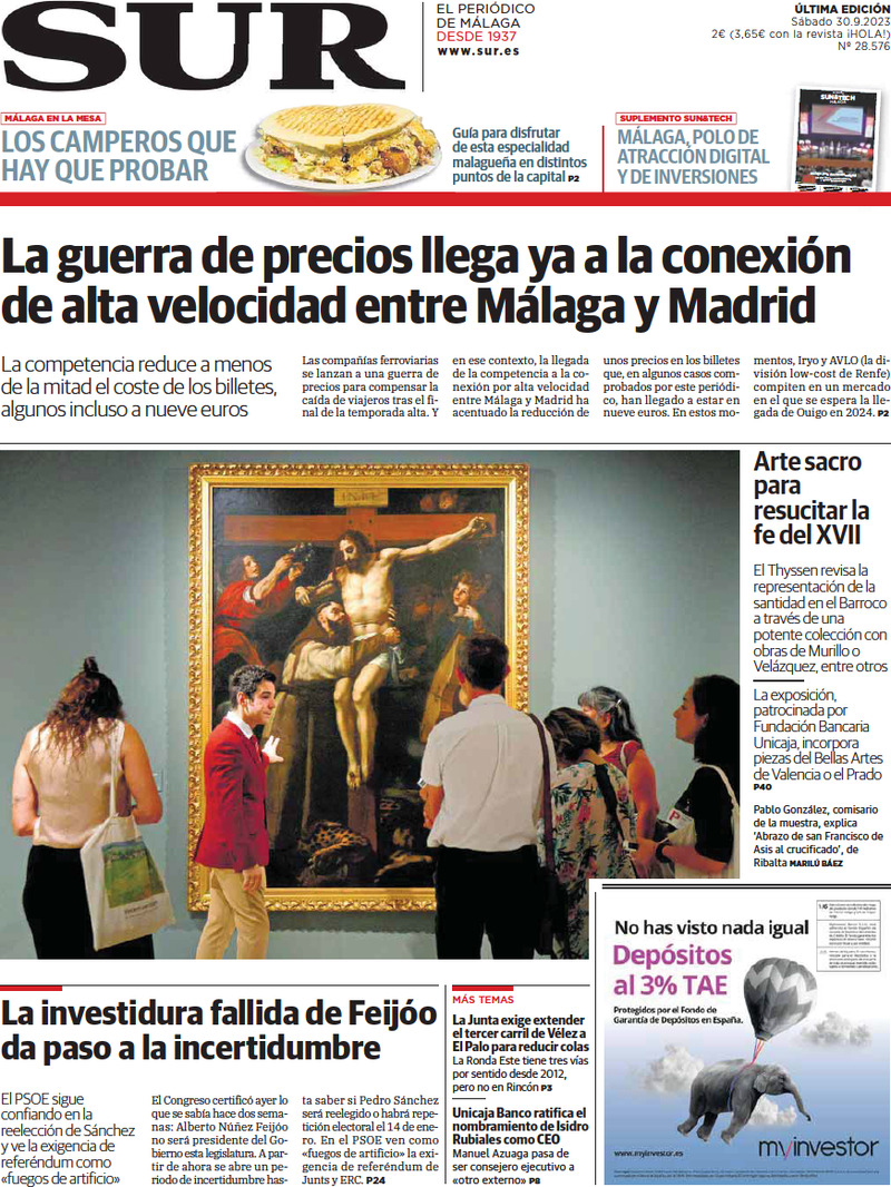 Diario SUR - Front Page - 30/09/2023