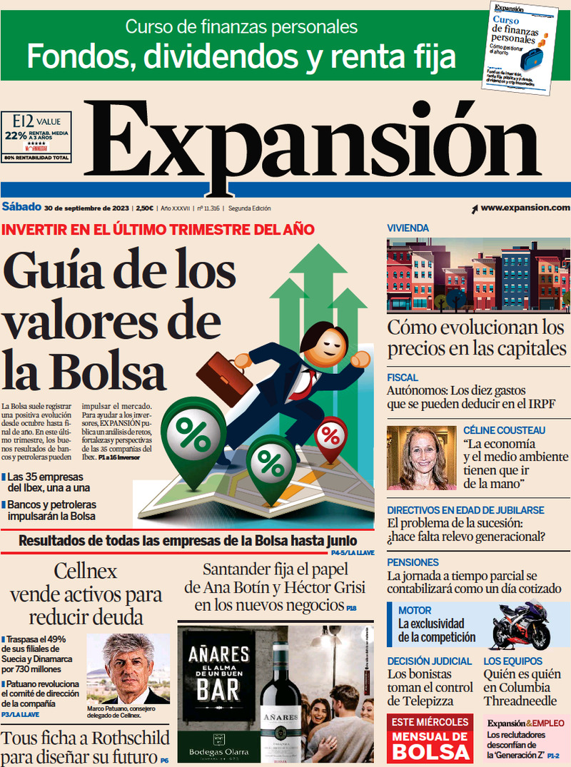Expansión - Front Page - 30/09/2023
