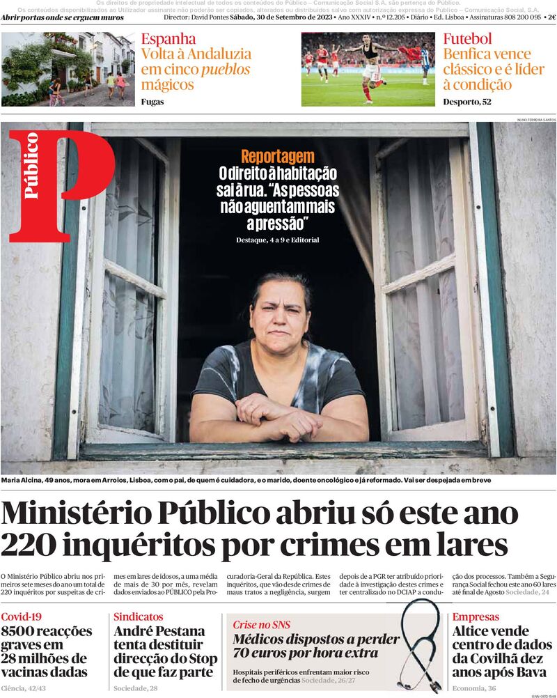 Público - Front Page - 30/09/2023