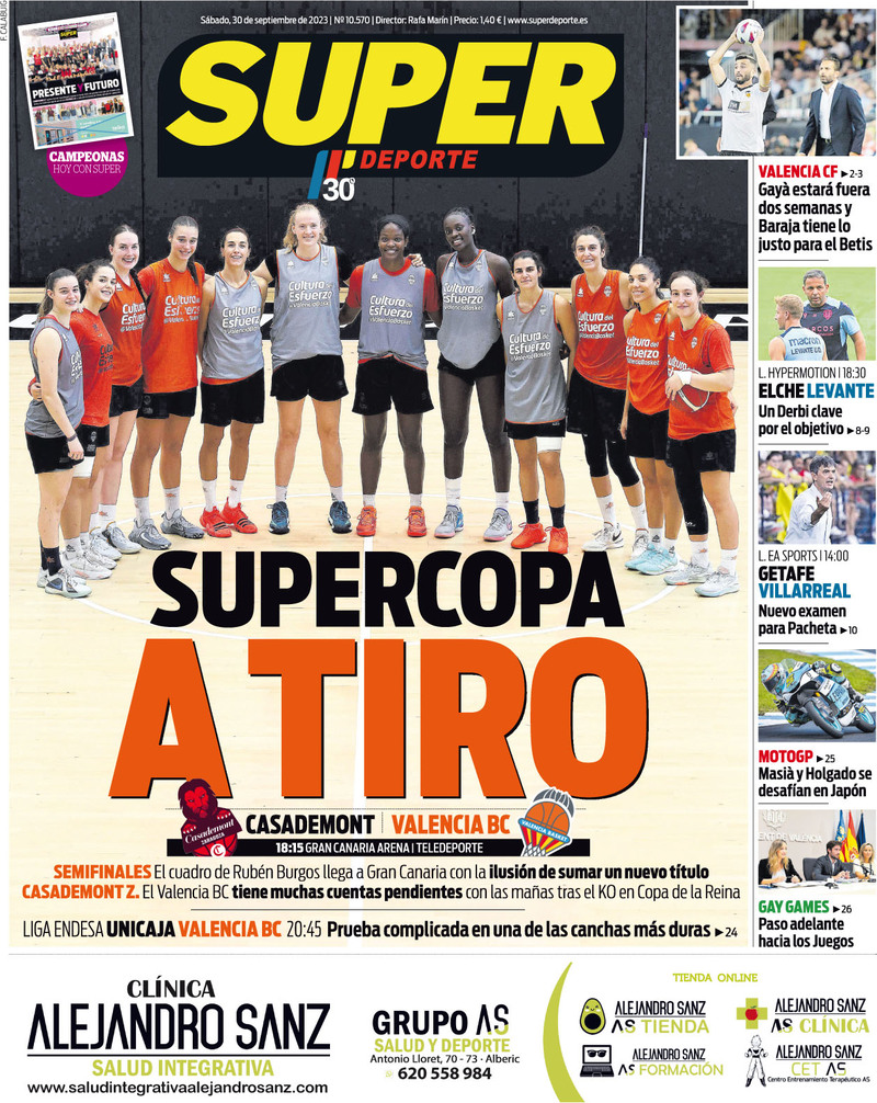 Superdeporte - Front Page - 30/09/2023
