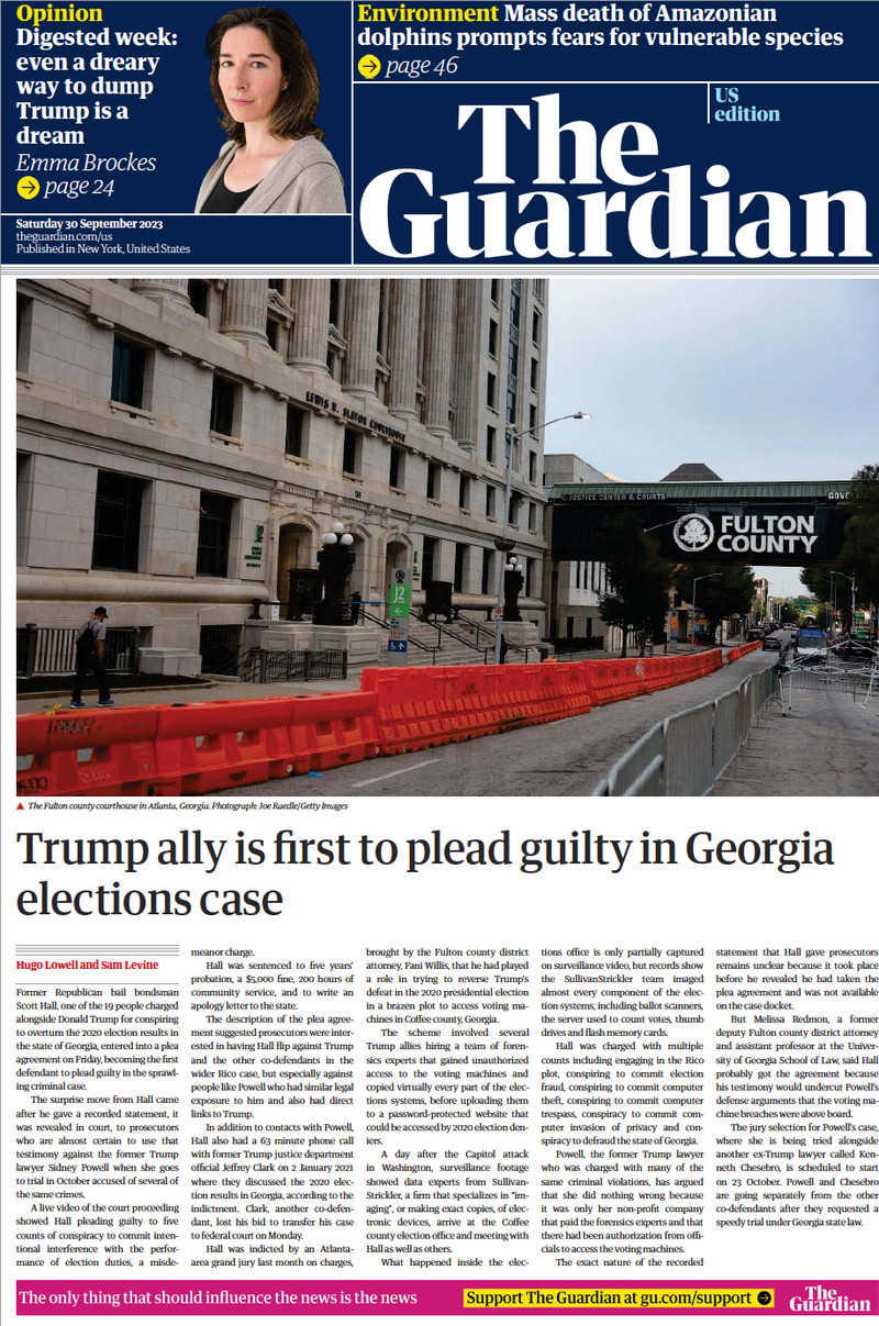 The Guardian US - Cover - 30/09/2023