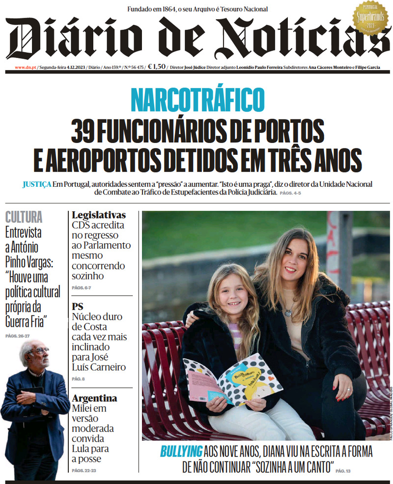 Diário de Notícias - Front Page - 04/12/2023