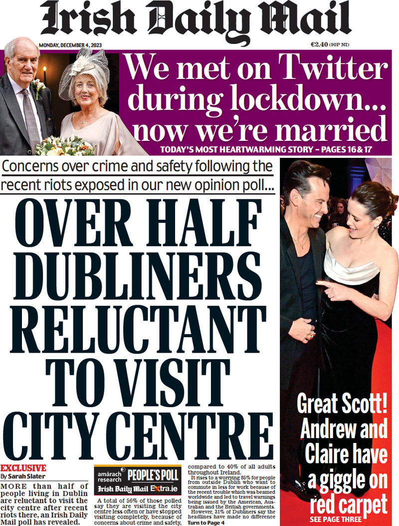 Irish Daily Mail - Front Page - 04/12/2023