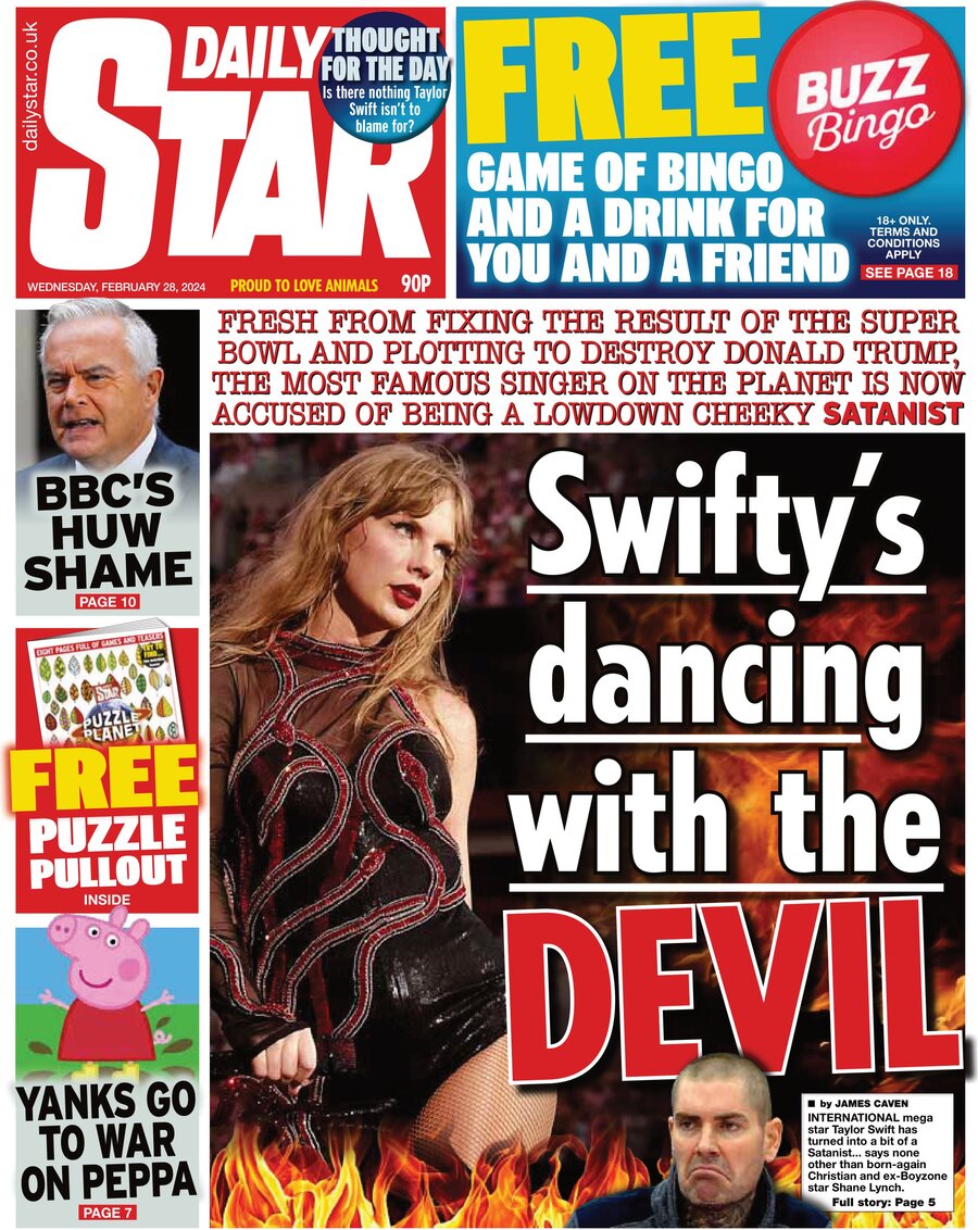 Daily Star - Front Page - 28/02/2024