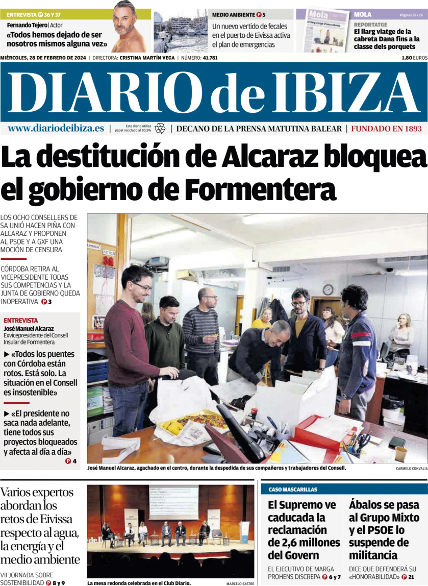 Diario de Ibiza - Front Page - 28/02/2024