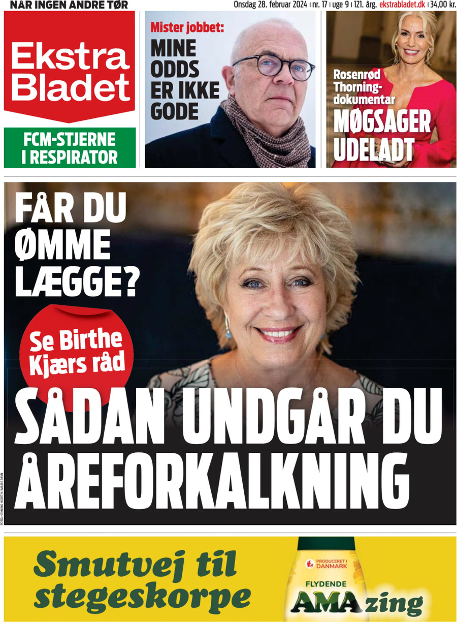 Ekstra Bladet - Front Page - 28/02/2024