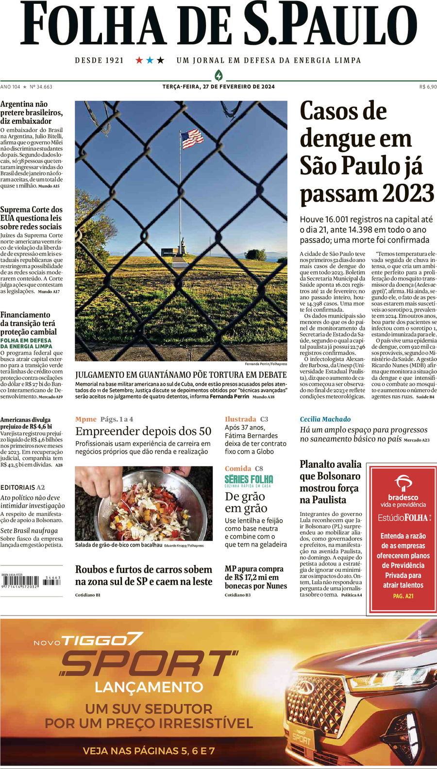 Folha de S.Paulo - Front Page - 28/02/2024