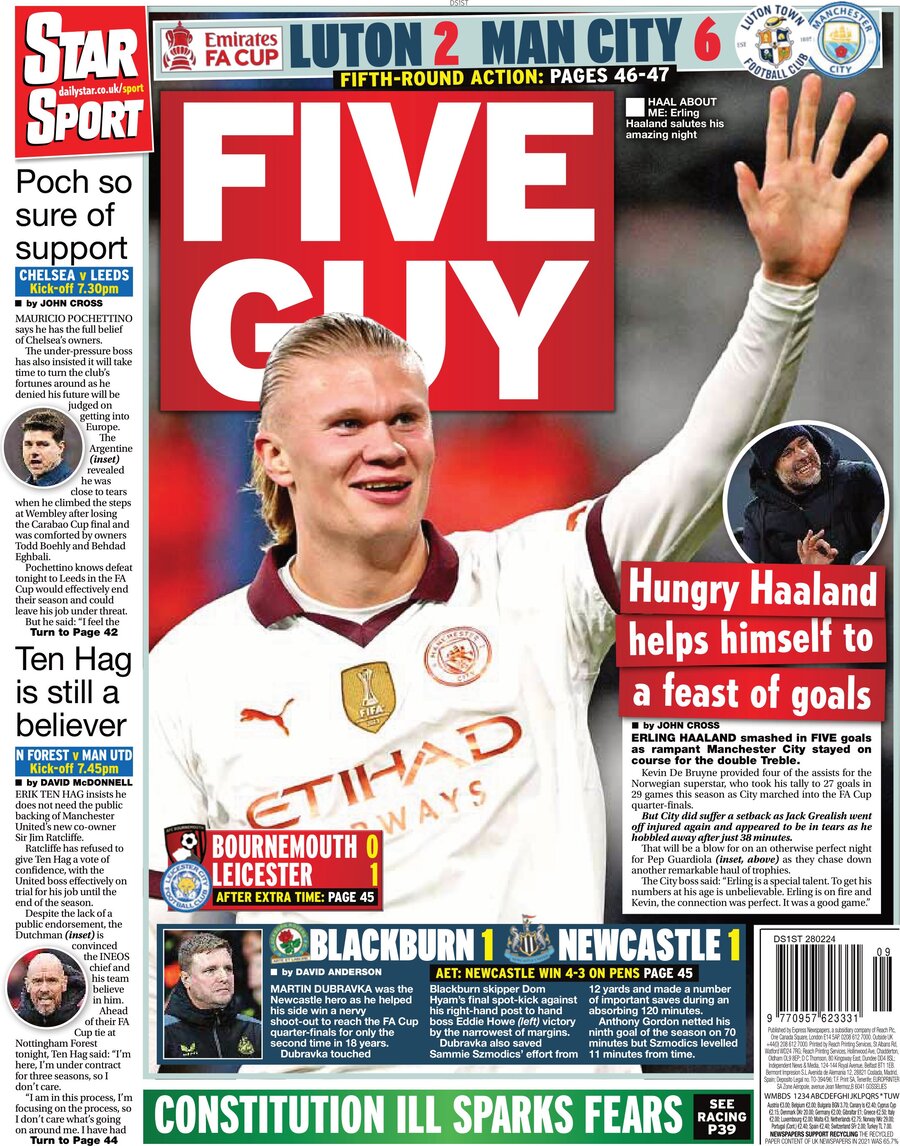 Star SPORT - Front Page - 28/02/2024