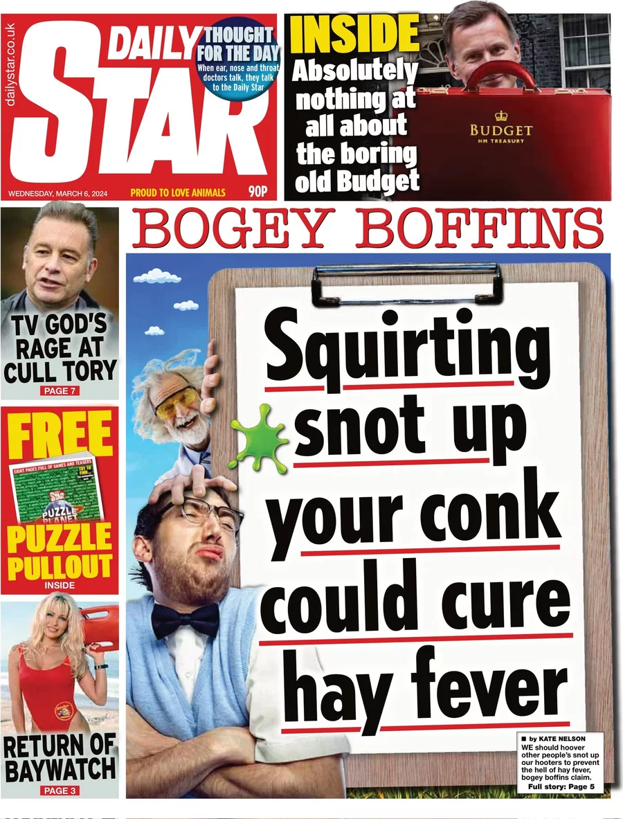 Cure for Hay Fever? Daily-star-000907435