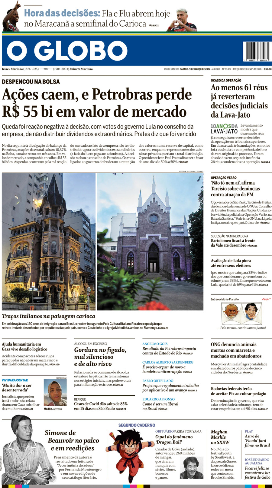 O Globo - Today's Cover | Front Pages