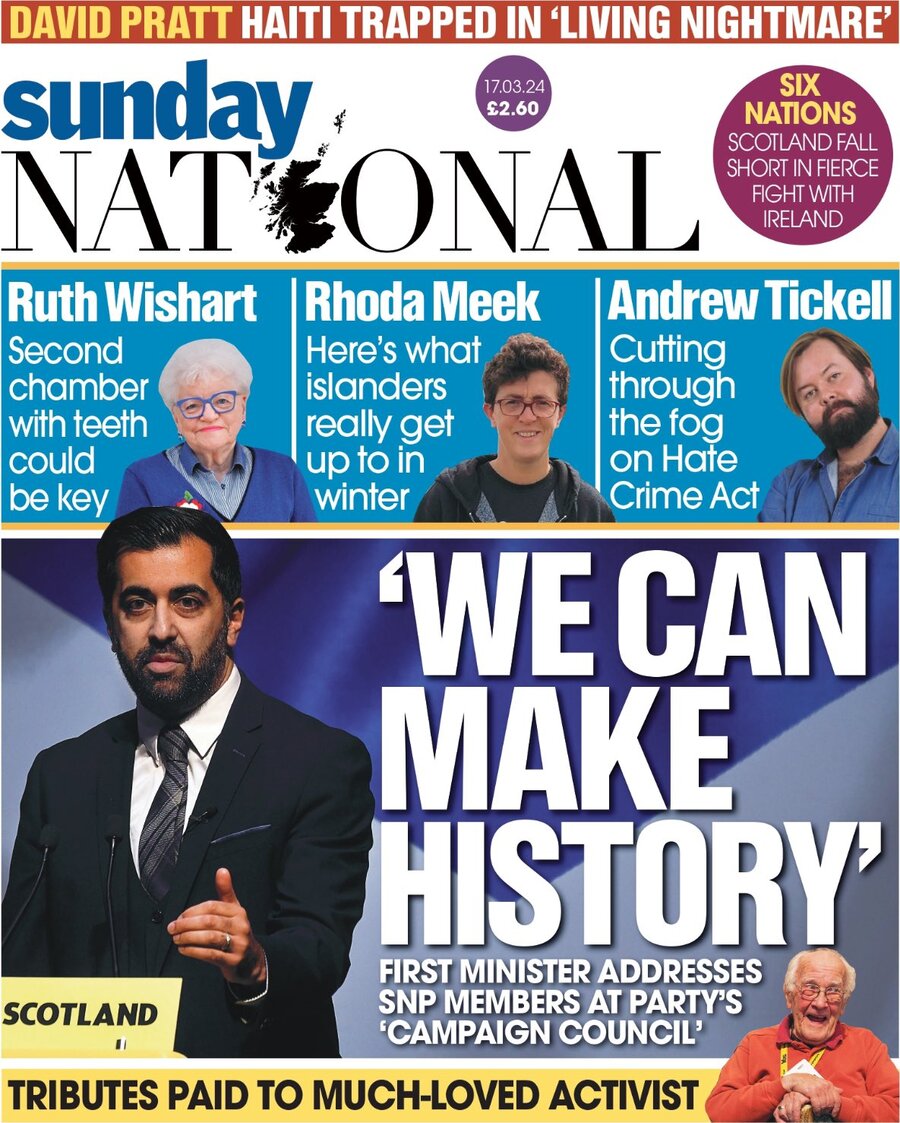 The national scotland today s cover front pages