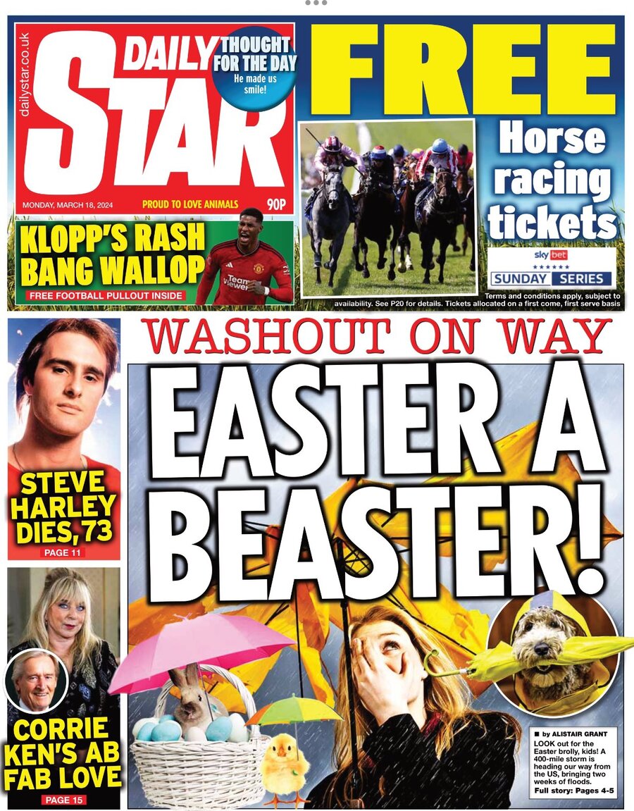 Daily Star - Front Page - 03/18/2024