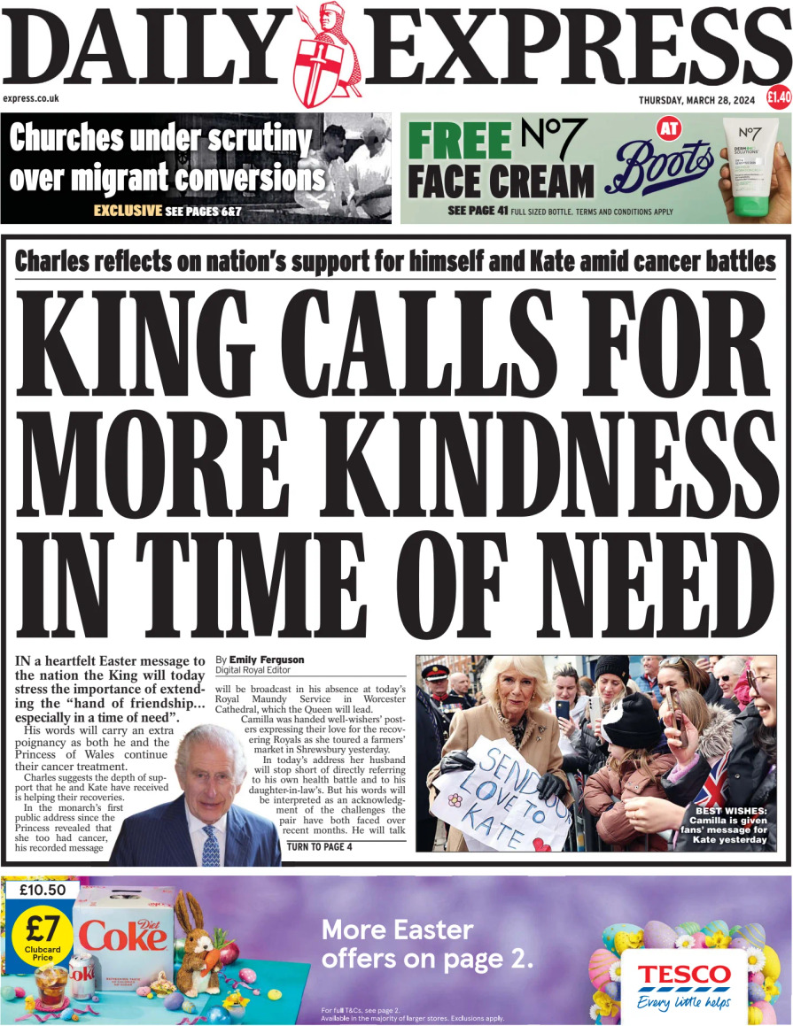 Daily Express - Front Page - 03/28/2024
