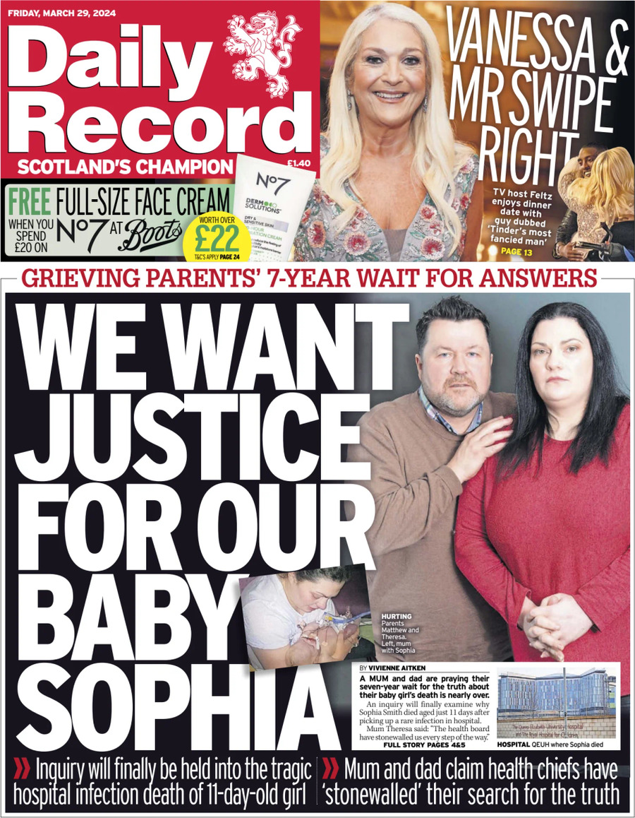 Daily Record - Front Page - 03/29/2024