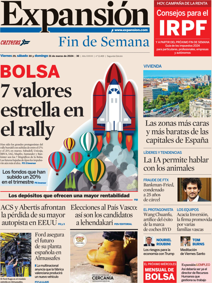 Expansión - Front Page - 03/29/2024