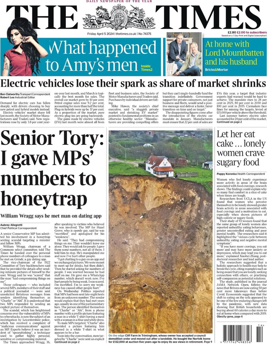 The Times - Front Page - 04/05/2024