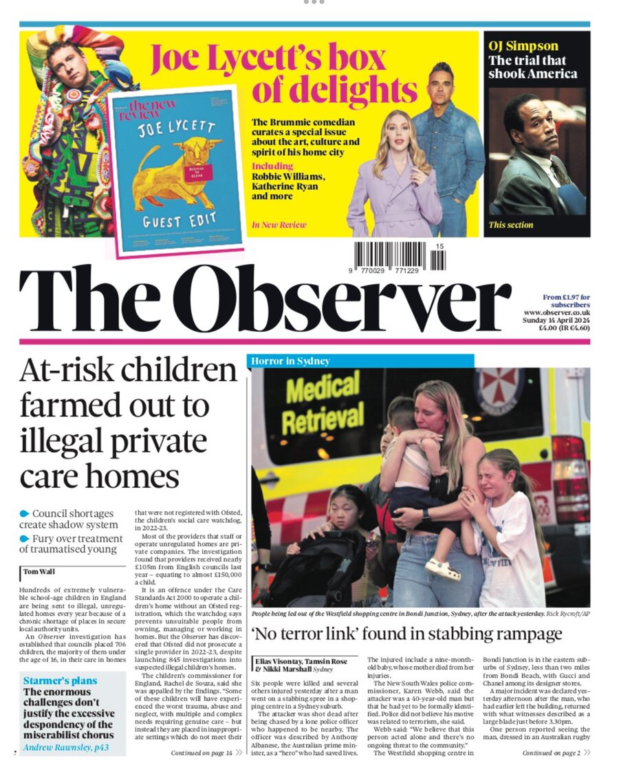 The Observer - Cover - 04/14/2024
