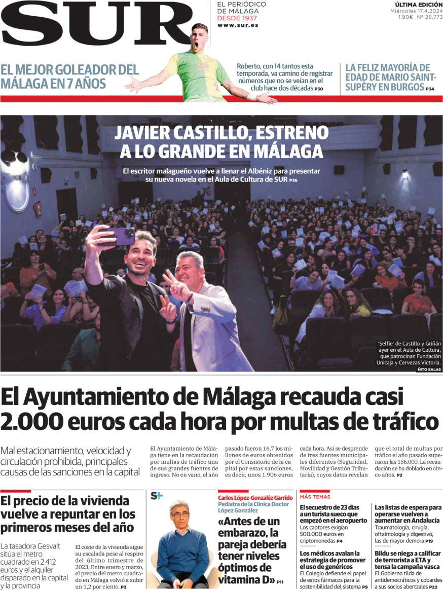 Diario SUR - Front Page - 04/17/2024