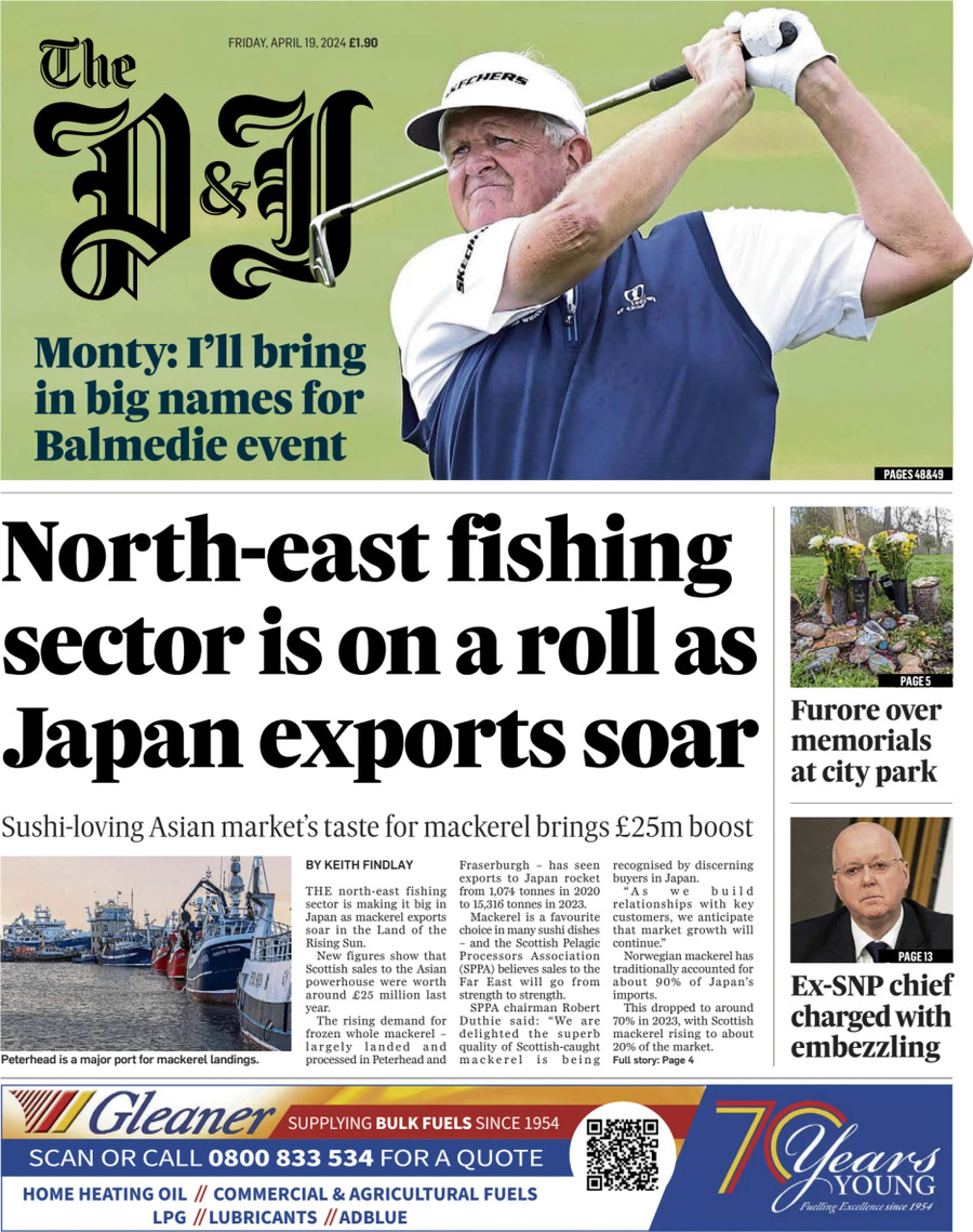 The Press and Journal - Front Page - 04/19/2024