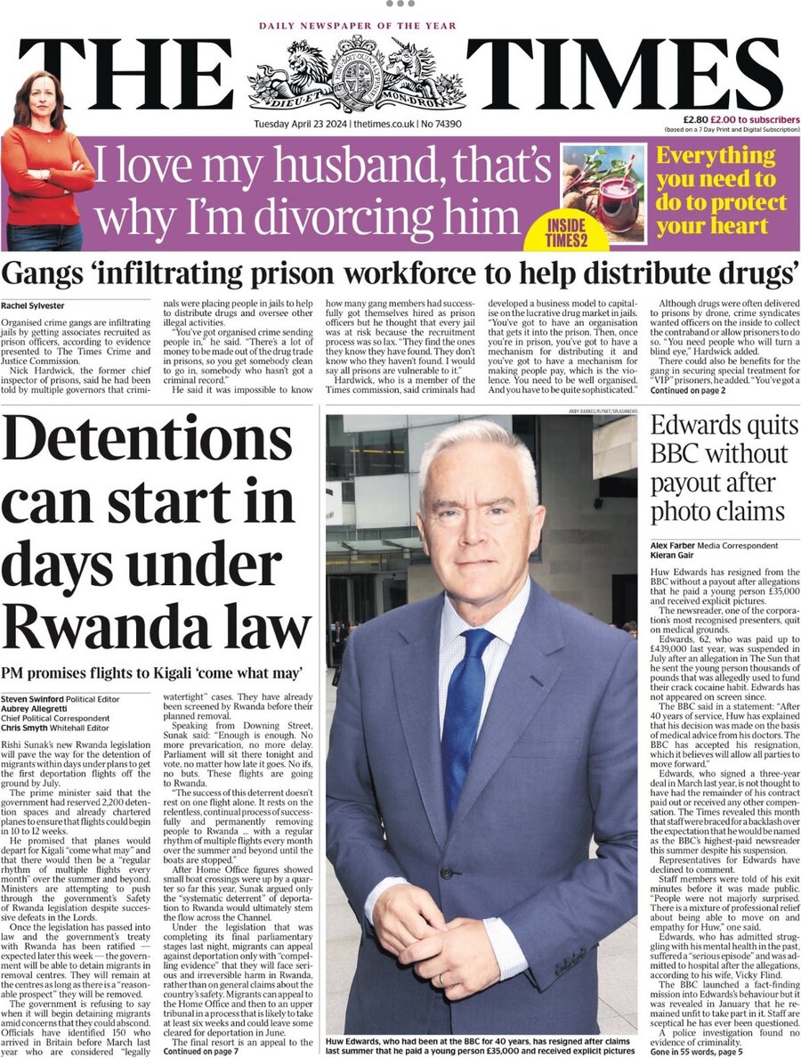 The Times - Front Page - 04/23/2024