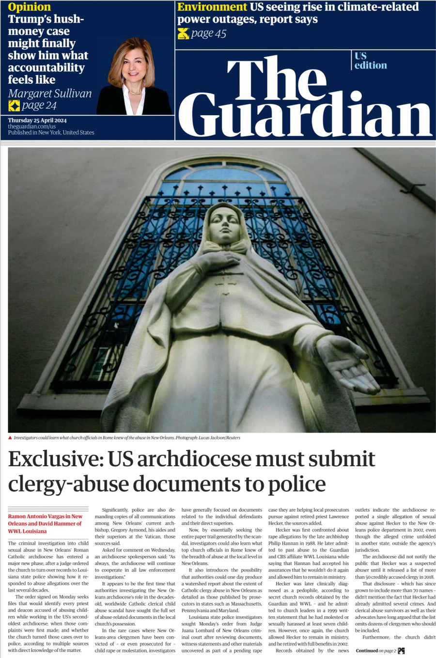The Guardian US - Cover - 04/25/2024