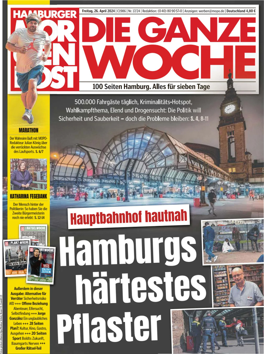 Hamburger Morgenpost - Front Page - 04/26/2024