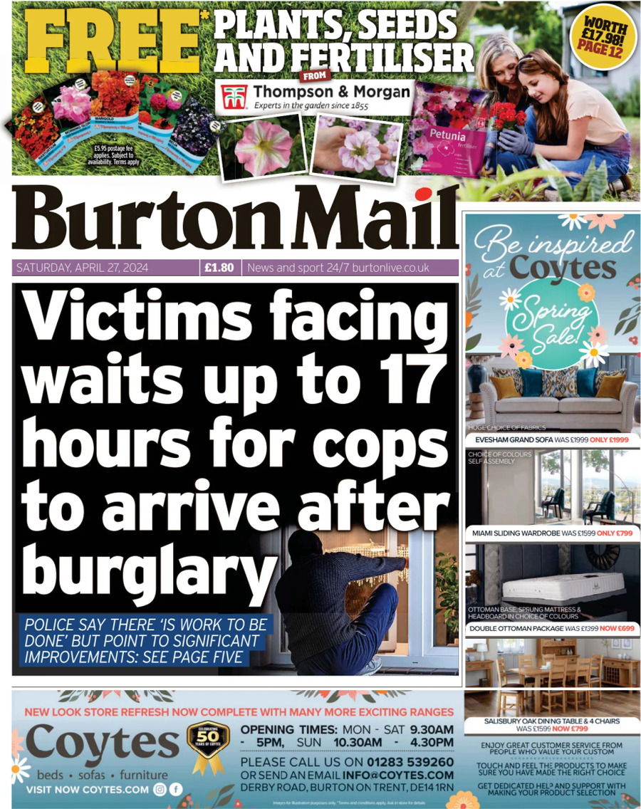 Burton Mail - Front Page - 04/27/2024