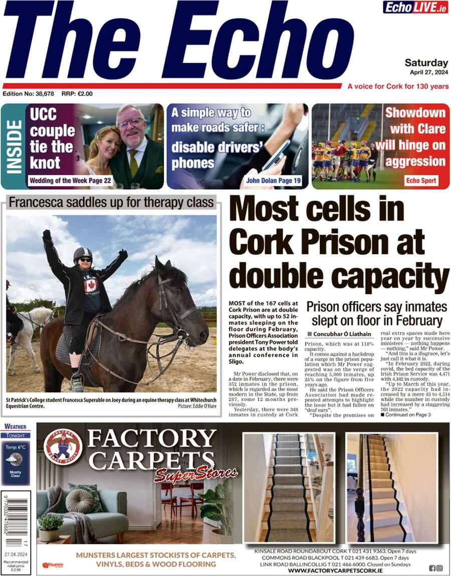 The Echo (Cork) - Front Page - 04/27/2024