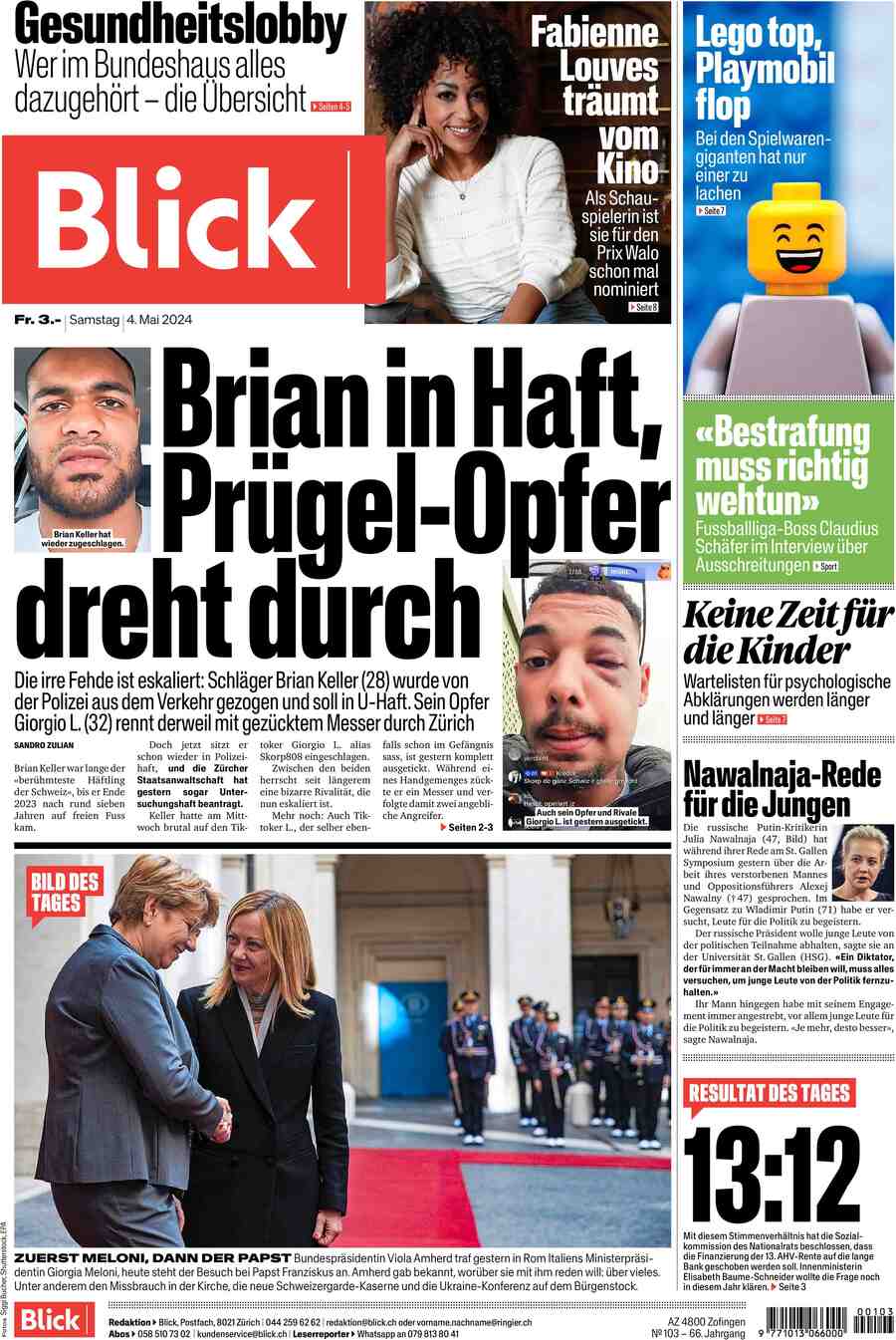 Blick - Front Page - 05/04/2024
