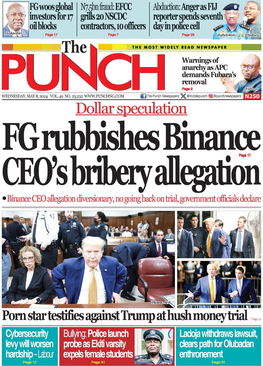 The Punch - Front Page - 05/08/2024