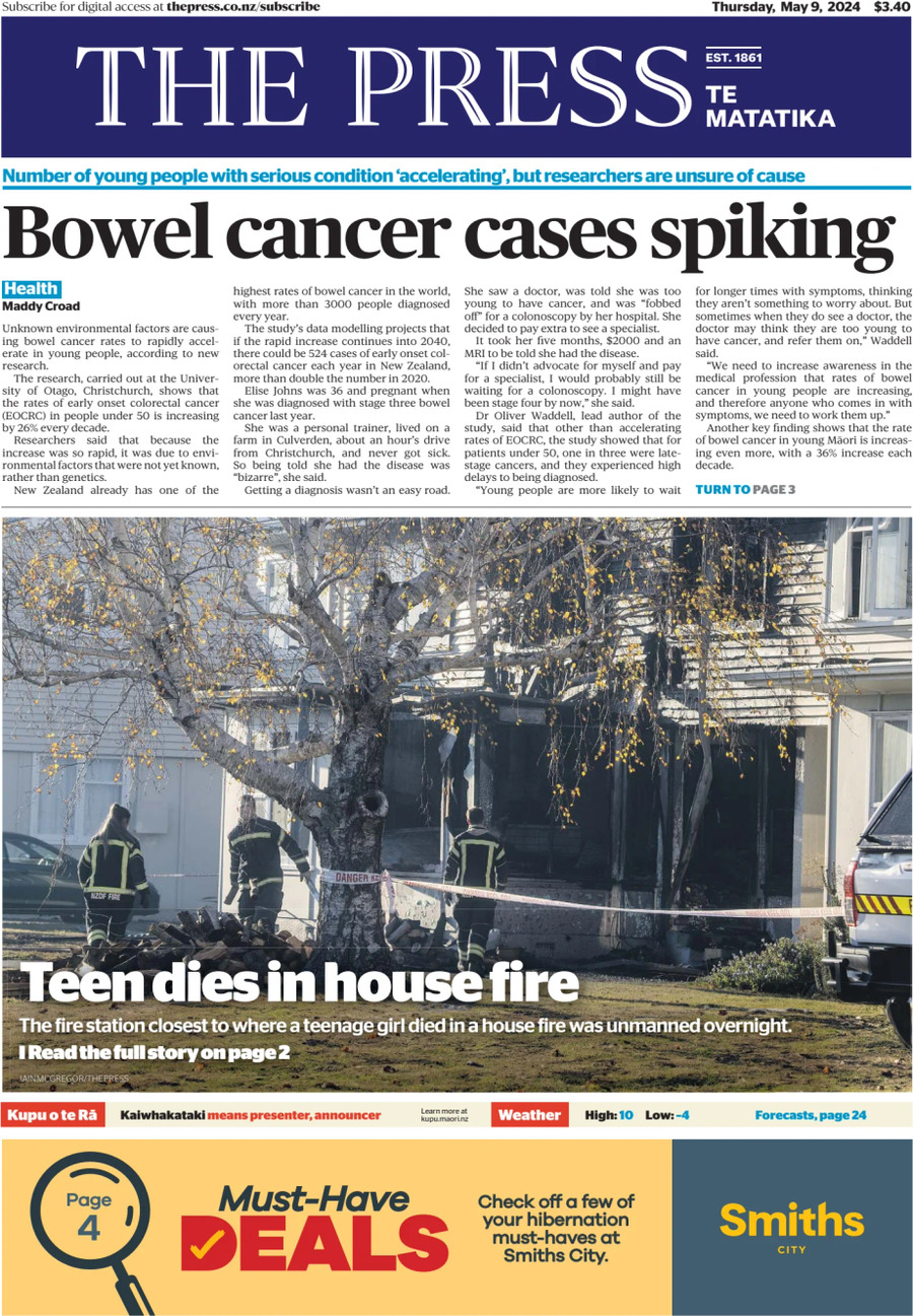 The Press (NZ) - Front Page - 05/09/2024