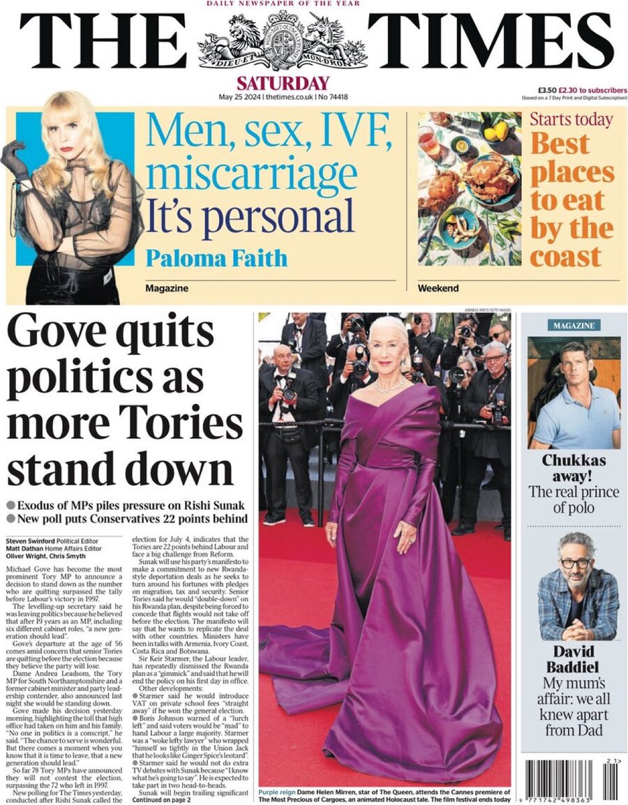 The Times - Front Page - 05/25/2024