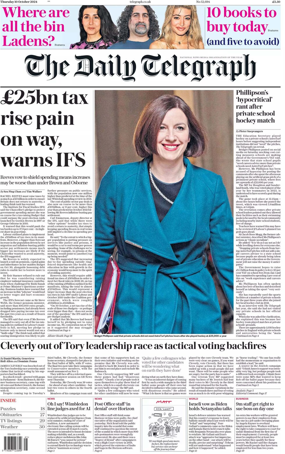 🌐🗞️ #FrontPage 🇬🇧