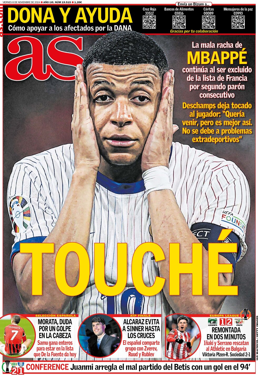 AS (Madrid) - Front Page - 11/08/2024
