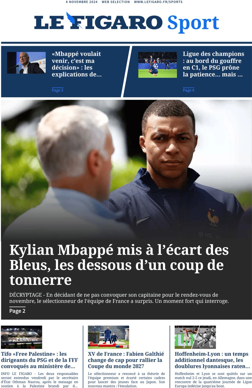 Le Figaro SPORT - Front Page - 11/08/2024