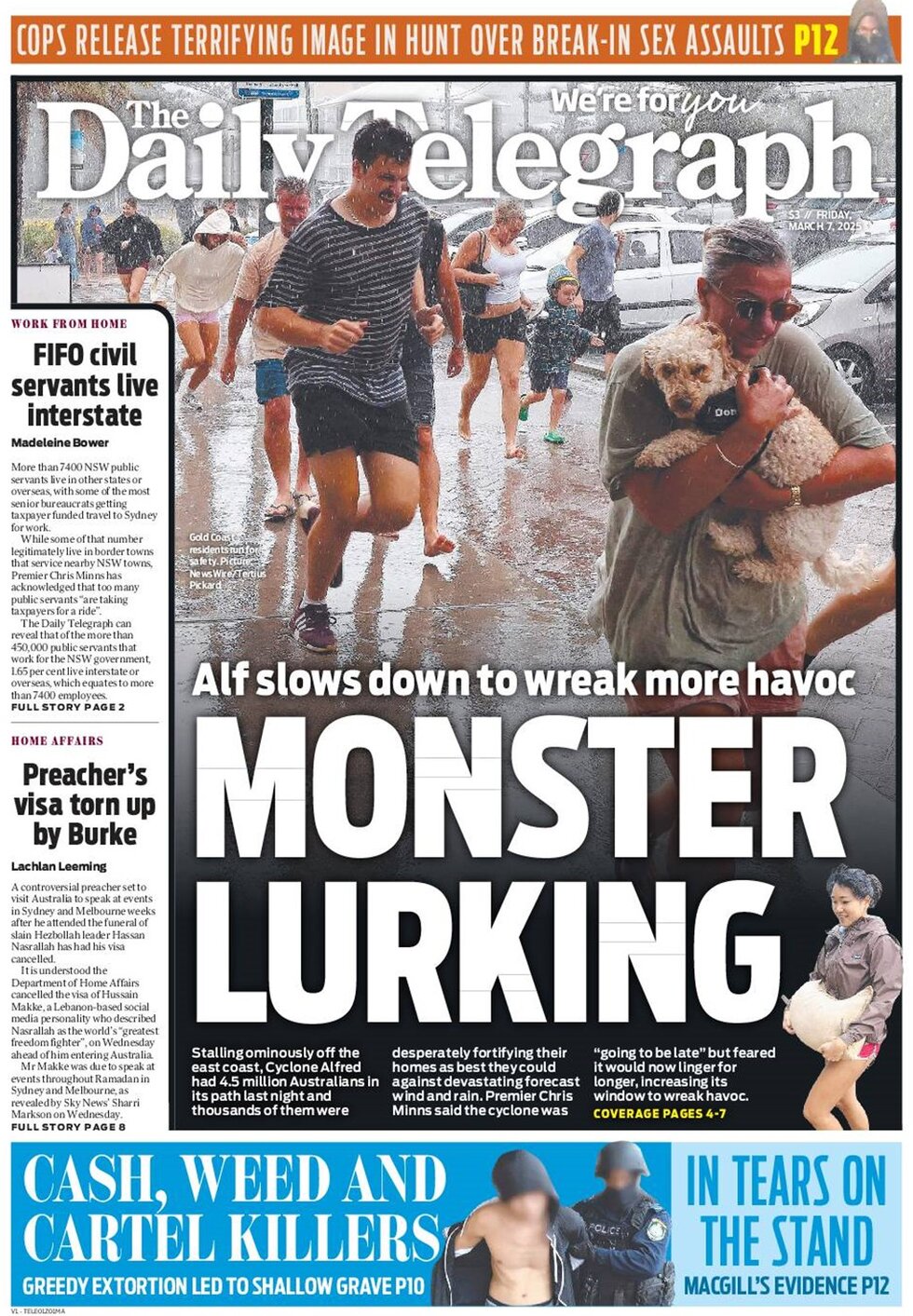 The daily telegraph sydney today s front page 07 03 2025