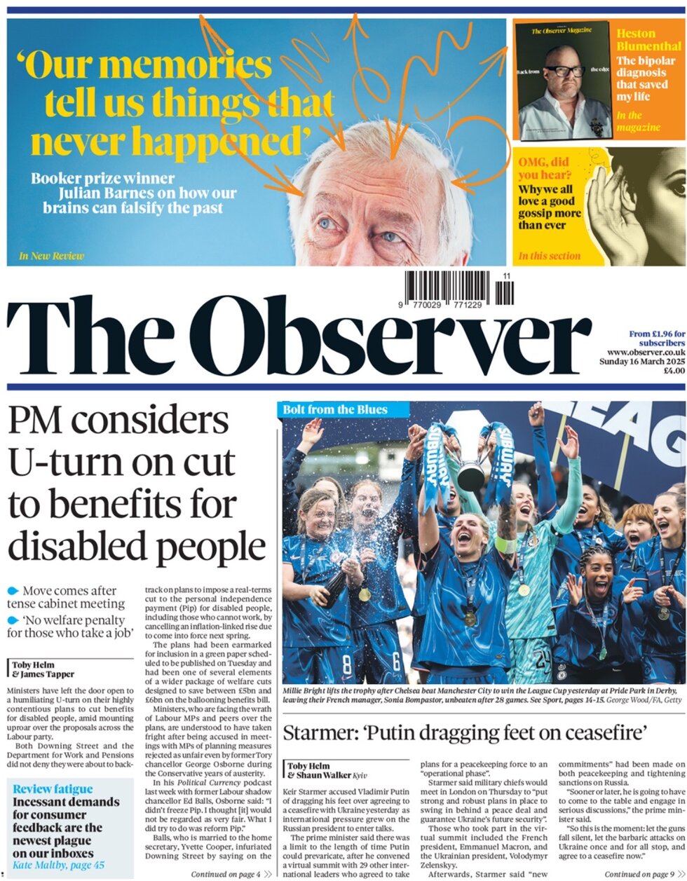 The Observer - Cover - 03/16/2025