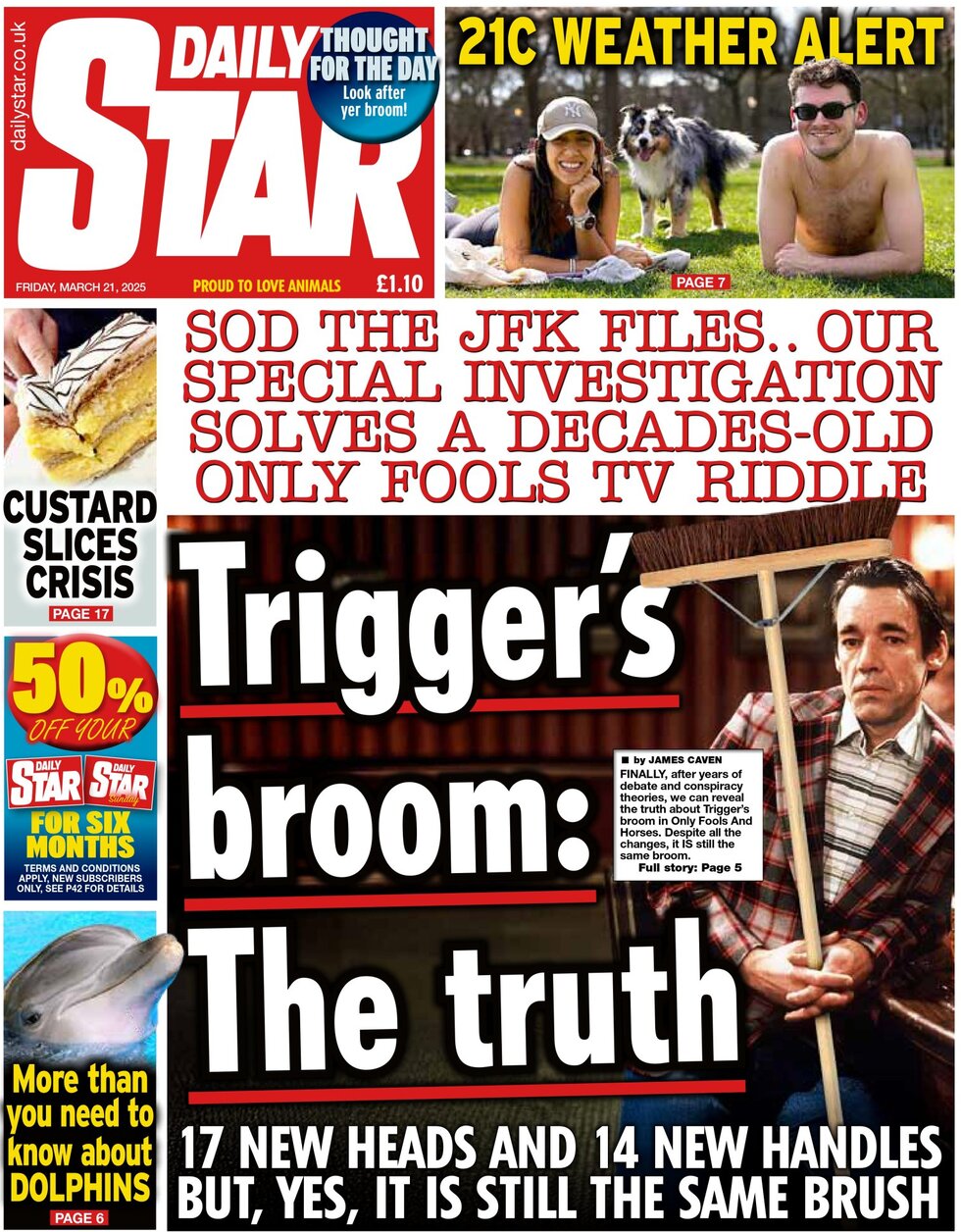 Daily Star - Front Page - 03/21/2025