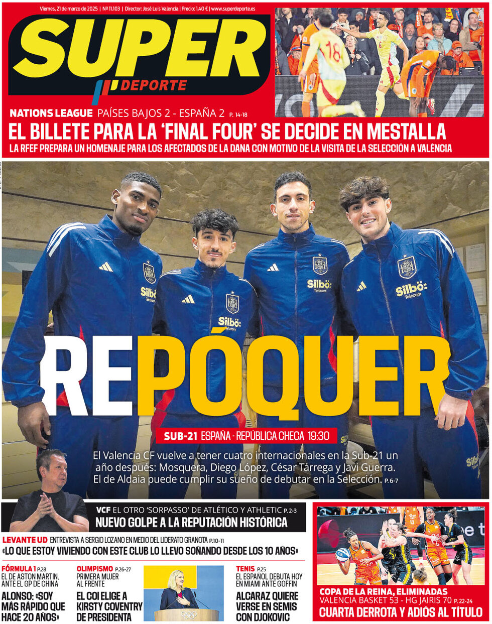 Superdeporte - Front Page - 03/21/2025