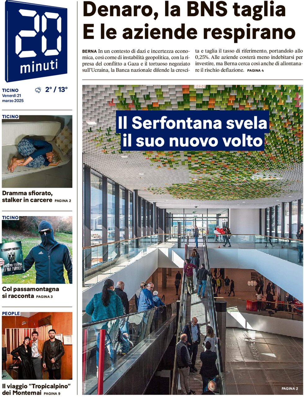 20 Minuti - Front Page - 03/21/2025