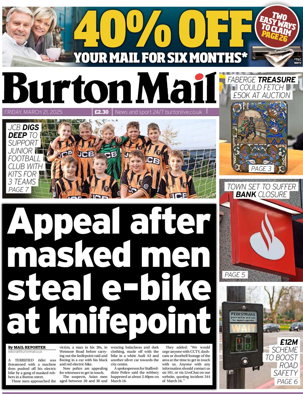 Burton Mail - Front Page - 03/21/2025